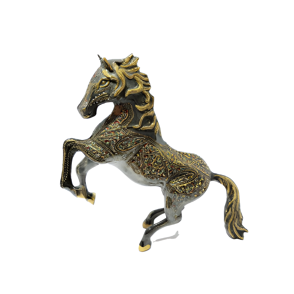 Handicrafted Brass Prancing Horse