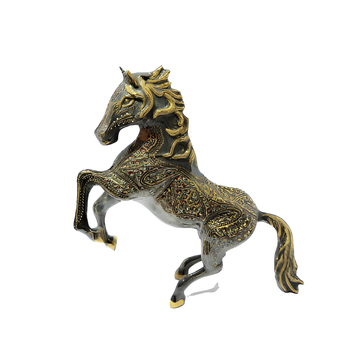 Handicrafted Brass Prancing Horse