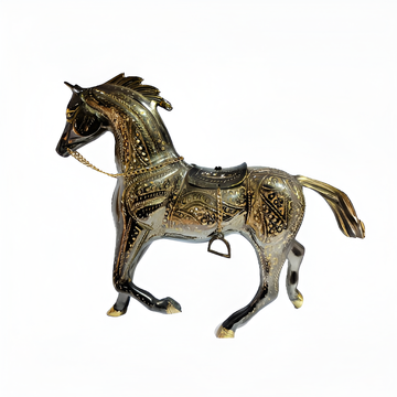 Handicrafted Brass Trotting Horse